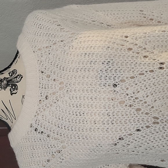 ABERCROMBIE open weave crewneck sweater size extra large - Picture 2 of 5